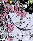Тема для Sony Ericsson 128x160 - Garden Butterfly