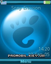 Тема для Sony Ericsson 240x320 - Gnome Blue