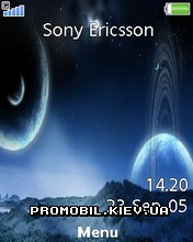 Тема для Sony Ericsson 240x320 - Moon And Planet