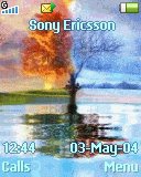 Тема для Sony Ericsson 128x160 - Water Animated