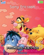 Тема для Sony Ericsson 240x320 - Winnie The Pooh