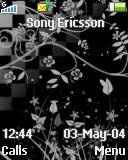 Тема для Sony Ericsson 128x160 - Black Garden