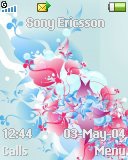 Тема для Sony Ericsson 128x160 - Blue Vector