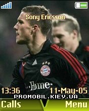 Тема для Sony Ericsson 176x220 - Podolski