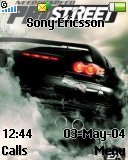 Тема для Sony Ericsson 128x160 - Nfs Pro Street
