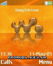 Тема для Sony Ericsson 176x220 - Orange Walkman