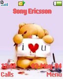 Тема для Sony Ericsson 128x160 - I Love You