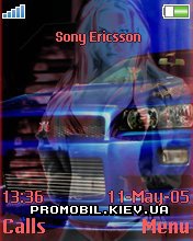Тема для Sony Ericsson 176x220 - Neon Girl