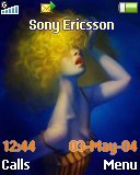 Тема для Sony Ericsson 128x160 - Gold vamp