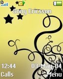 Тема для Sony Ericsson 128x160 - Black X Yellow