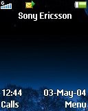 Тема для Sony Ericsson 128x160 - Blue Garden