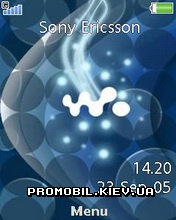 Тема для Sony Ericsson 240x320 - Blue Walkman
