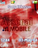 Тема для Sony Ericsson 128x160 - Arsenal