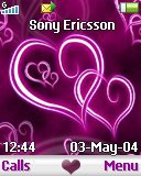 Тема для Sony Ericsson 128x160 - Nice Hearts