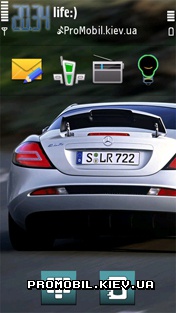 Тема Mercedes SLR для Nokia 5800