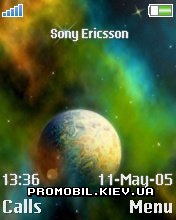 Тема Space для Sony Ericsson 176x220 