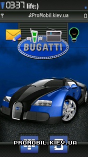 Тема Bugatti для Nokia 5800