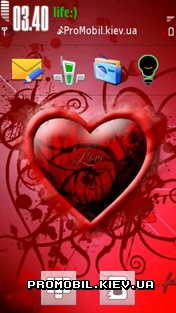 Тема для Nokia 5800 - Heart Love