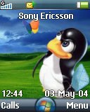 Тема Pinguino для Sony Ericsson 128x160 