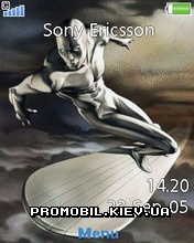 Серая тема для Sony Ericsson 240x320 - Silver Surfer