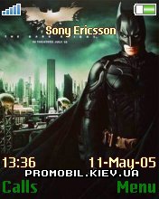 Темная тема Batman для Sony Ericsson 176x220 