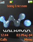Тема для Sony Ericsson 128x160 - Walkman Blue