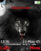 Тема для Sony Ericsson 176x220 - Evil Wolf