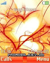 Тема для Sony Ericsson 176x220 - Love heart