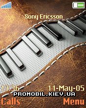 Тема для Sony Ericsson 176x220 - Leather Piano