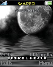 Тема для Sony Ericsson 176x220 - Moon And Sea