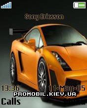 Тема для Sony Ericsson 176x220 - Orange car