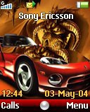 Тема для Sony Ericsson 128x160 - Dragon Car