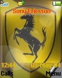 Тема для Sony Ericsson 128x160 - Logo Ferrari