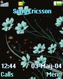 Тема для Sony Ericsson 128x160 - Flower Dots