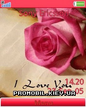 Тема для Sony Ericsson 240x320 - I Love You