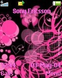Тема для Sony Ericsson 128x160 - Pink And Black