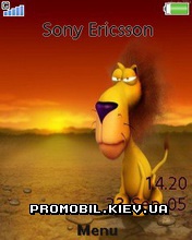 Тема для Sony Ericsson 240x320 - Lion