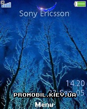 Тема для Sony Ericsson 240x320 - Blue night