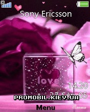 Тема для Sony Ericsson 240x320 - Pink Love