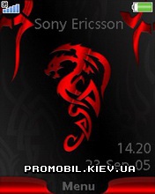 Тема для Sony Ericsson 240x320 - Black and red