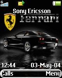 Тема для Sony Ericsson 128x160 - Black Ferrari