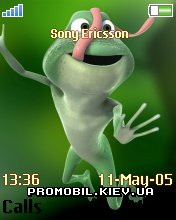Тема для Sony Ericsson 176x220 - Froggy