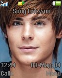 Тема для Sony Ericsson 128x160 - Zac Efron