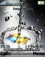 Тема для Sony Ericsson 176x220 - Water Vista