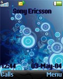 Тема для Sony Ericsson 128x160 - Blue Circles