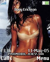 Тема для Sony Ericsson 176x220 - Beach girl