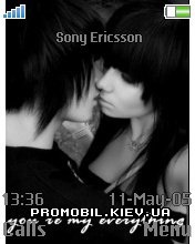 Тема для Sony Ericsson 176x220 - Emo Kiss