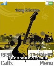 Тема для Sony Ericsson 176x220 - Guitar Yellow