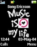 Тема для Sony Ericsson 128x160 - I Love Music