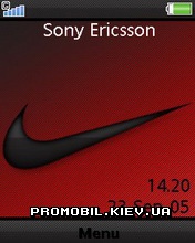 Тема для Sony Ericsson 240x320 - Nike red